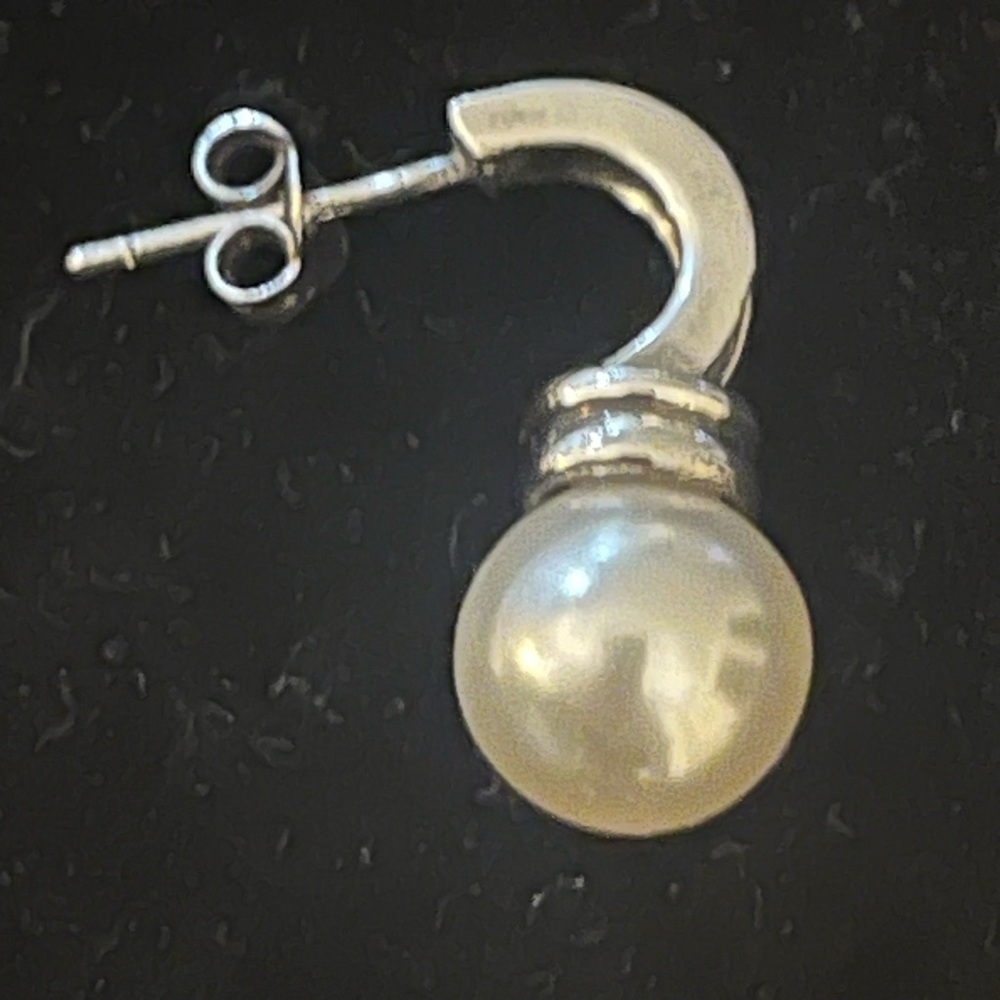 SINGLE EARRING ONLY: Silpada Sterling Silver Pearl Earring